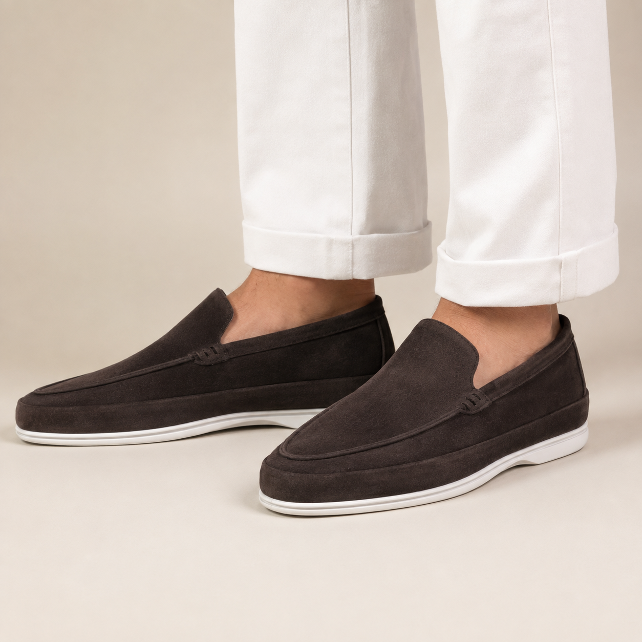 Men’s Suede Loafers – Smart Casual Slip-On Shoes