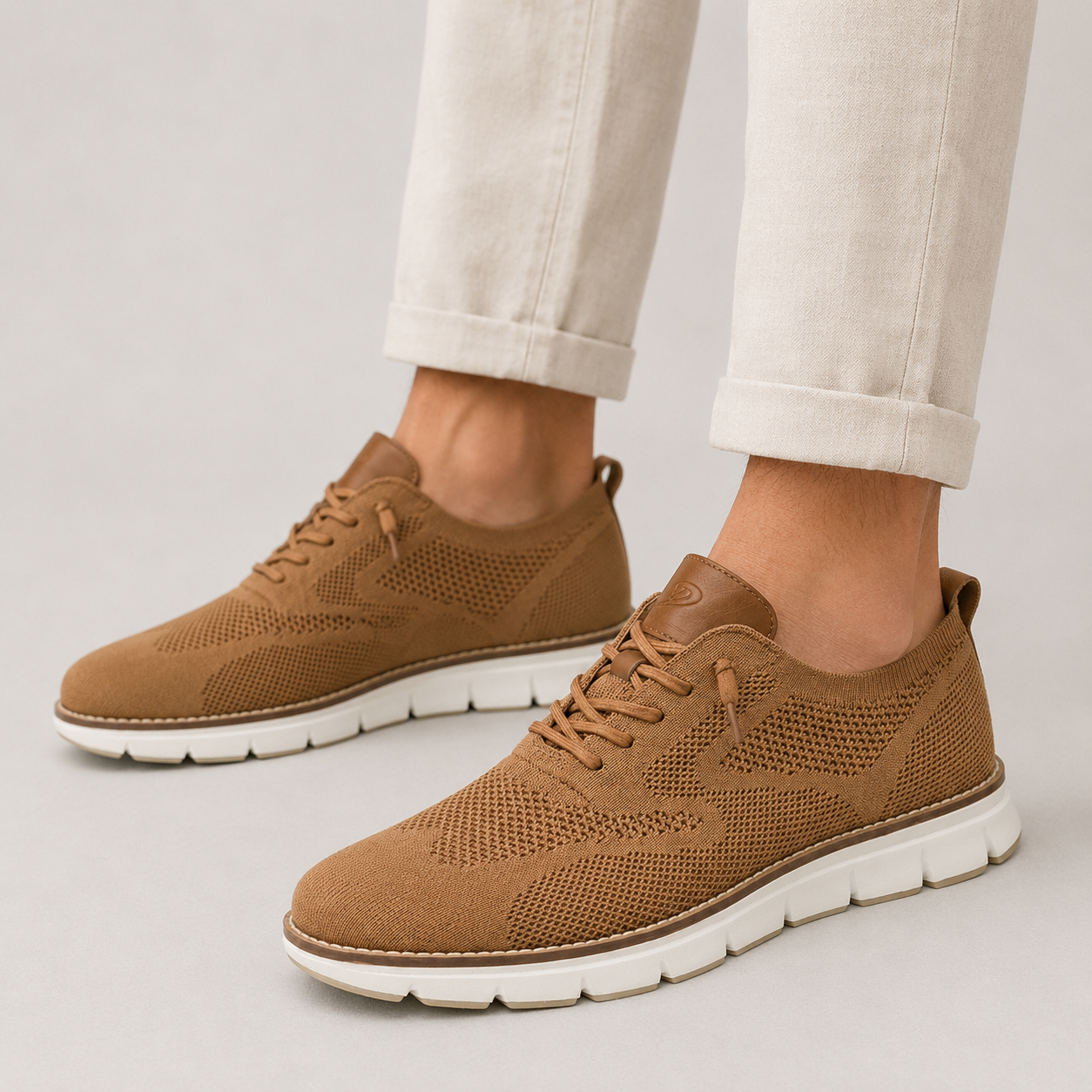 Men’s Walking Sneakers | Lightweight Knit Lace-Up Style