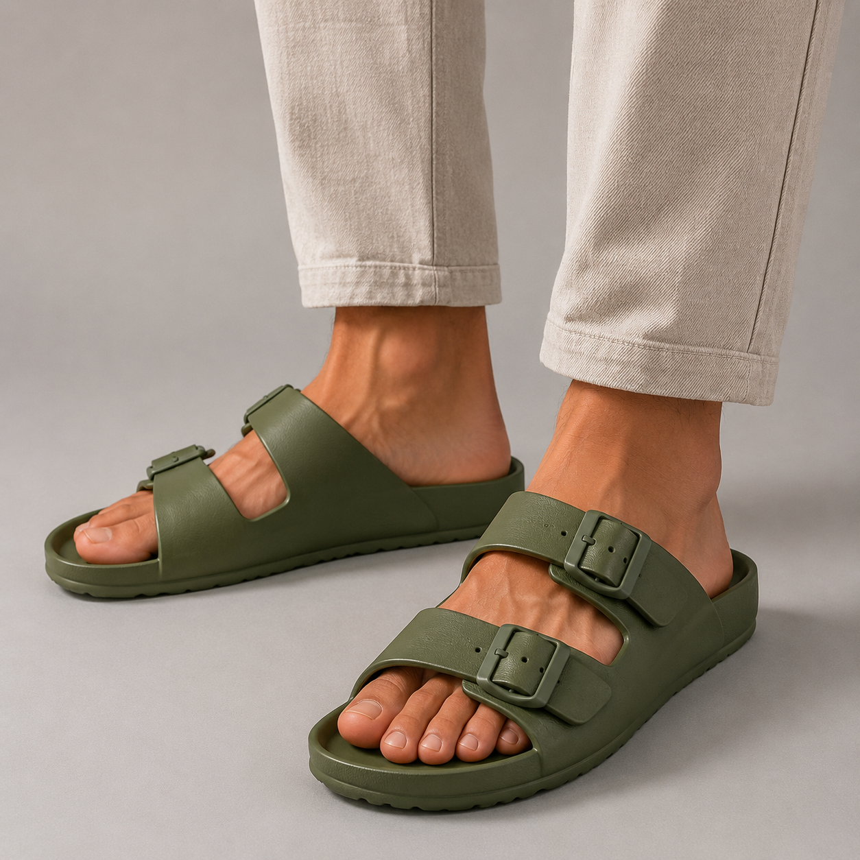 Men’s Adjustable Slide Sandals – Lightweight Everyday Comfort