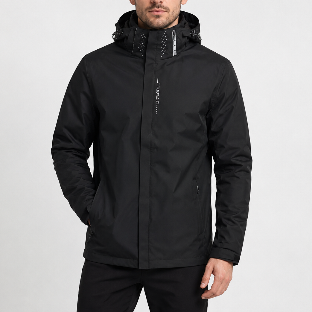 Men's Waterproof Rain Jacket | Lightweight Hooded Outdoor Coat