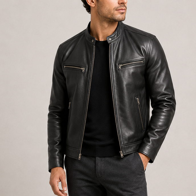 Men’s Vintage Leather Jacket – Timeless Style, Premium Comfort & Everyday Versatility