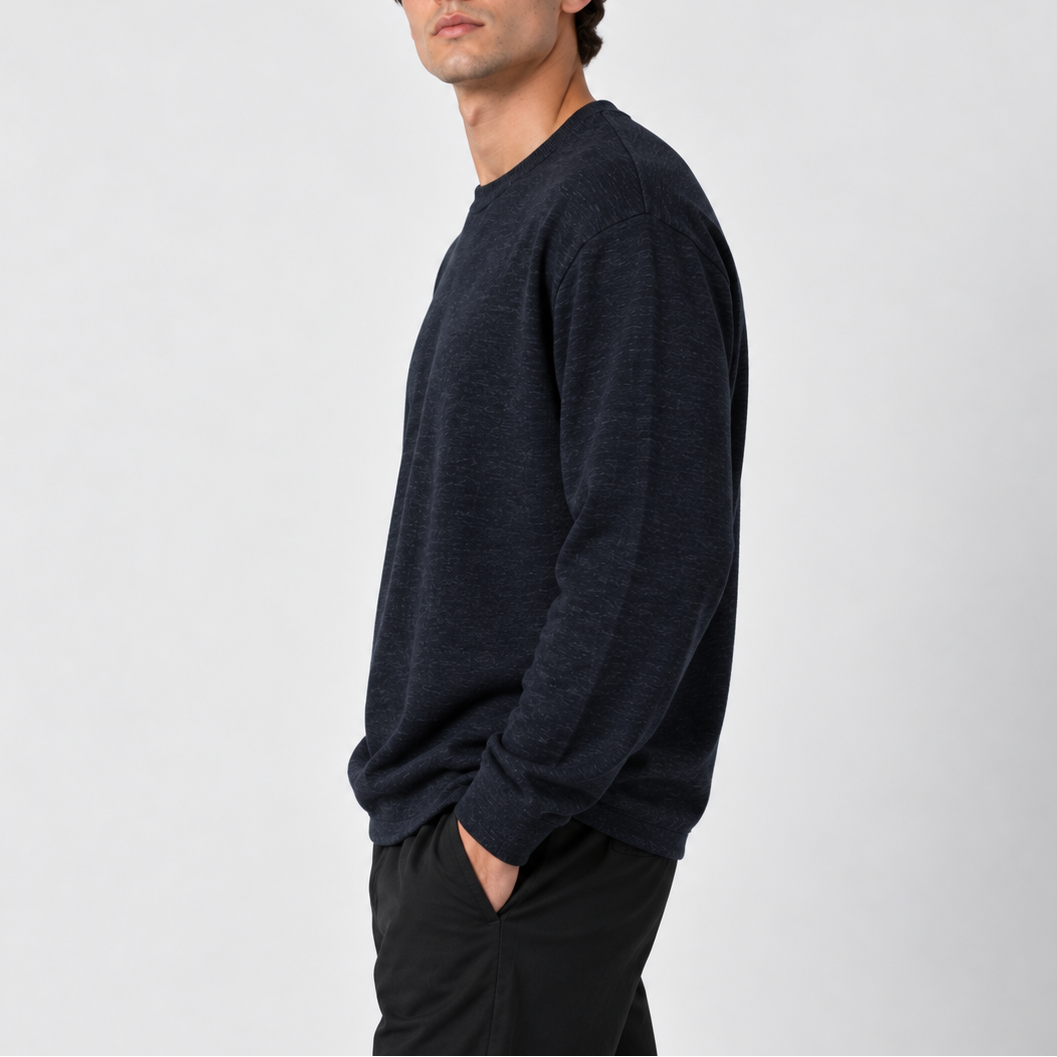 Men's Lightweight Crew Neck Knit Sweater – Relaxed Fit Pullover