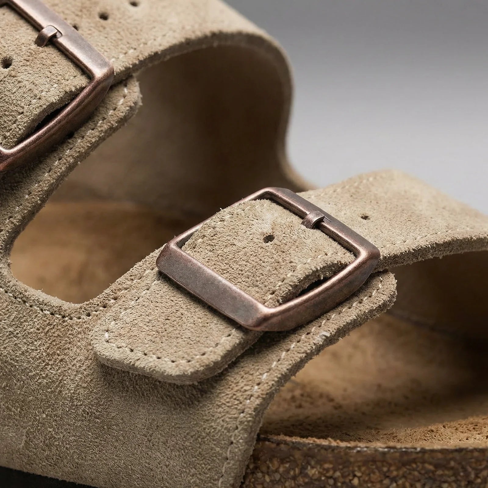 Men's Suede Sandals | Adjustable Buckle Casual Summer Sandals