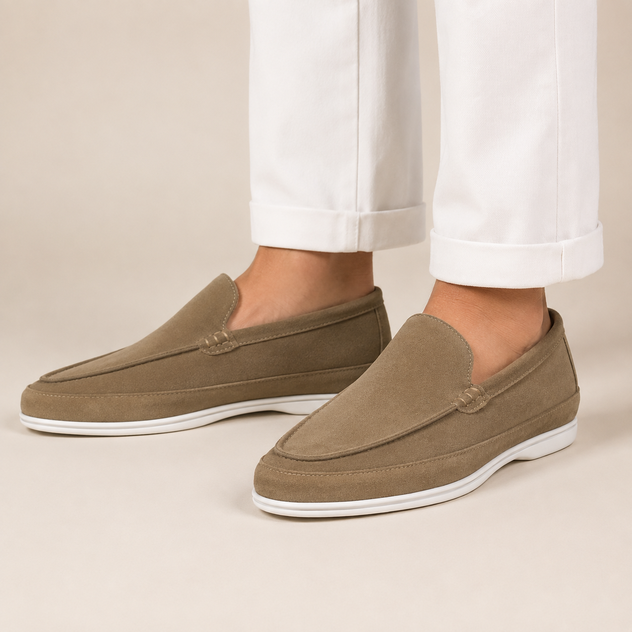 Men’s Suede Loafers – Smart Casual Slip-On Shoes