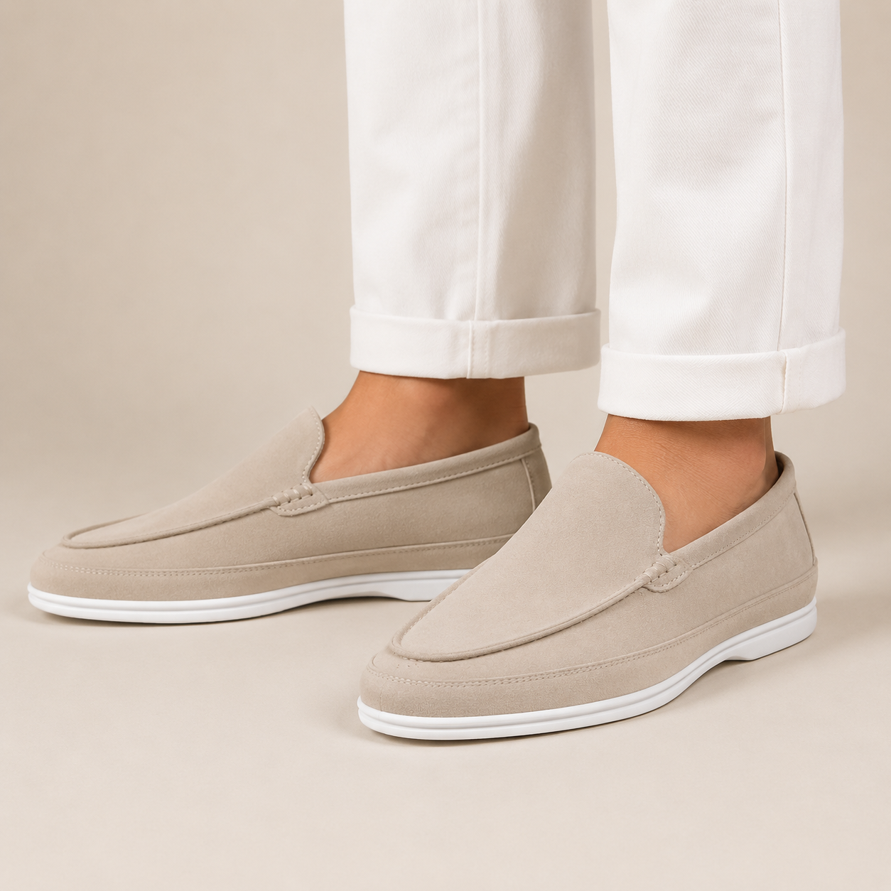 Men’s Suede Loafers – Smart Casual Slip-On Shoes