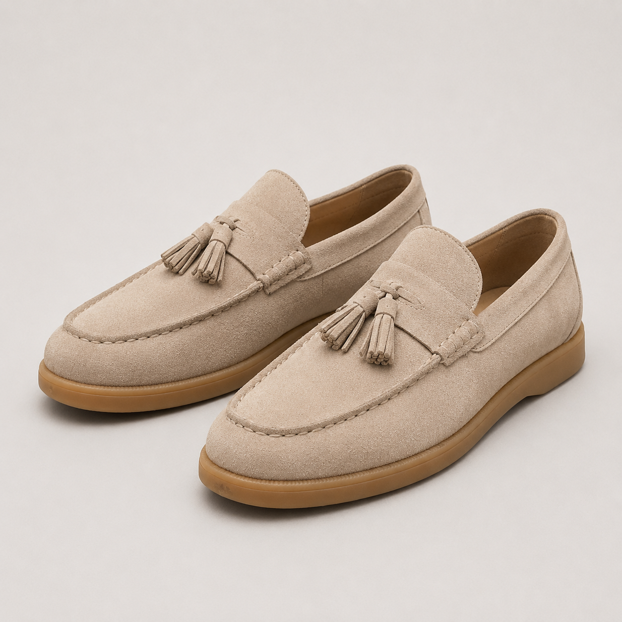 Men’s Tassel Loafers | Slip-On Suede Moccasin Style
