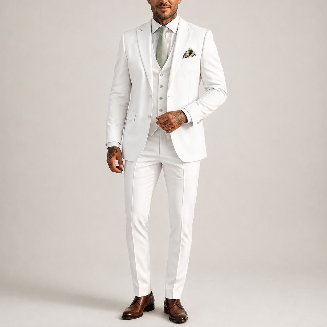 Men’s Wedding & Event Suit – Classic Three-Piece Elegance