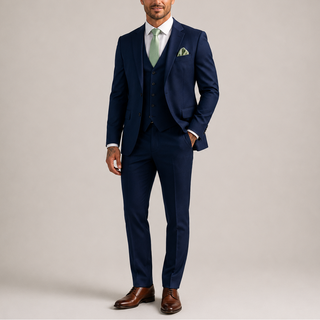 Men’s Wedding & Event Suit – Classic Three-Piece Elegance