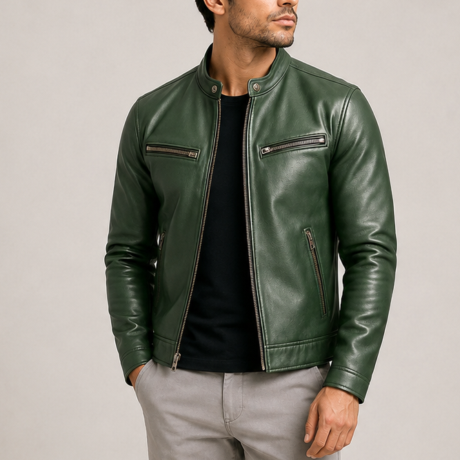Men’s Vintage Leather Jacket – Timeless Style, Premium Comfort & Everyday Versatility