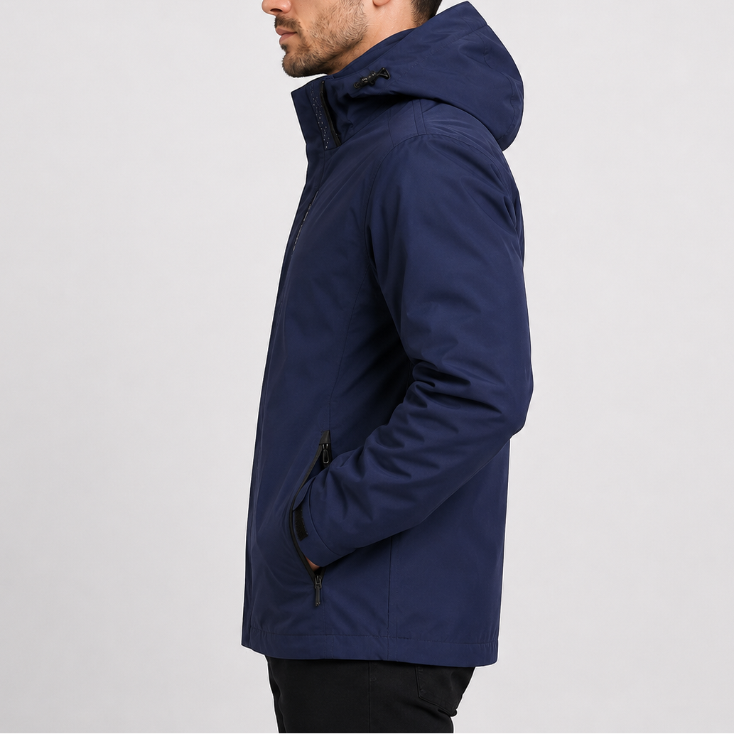 Men's Waterproof Rain Jacket | Lightweight Hooded Outdoor Coat