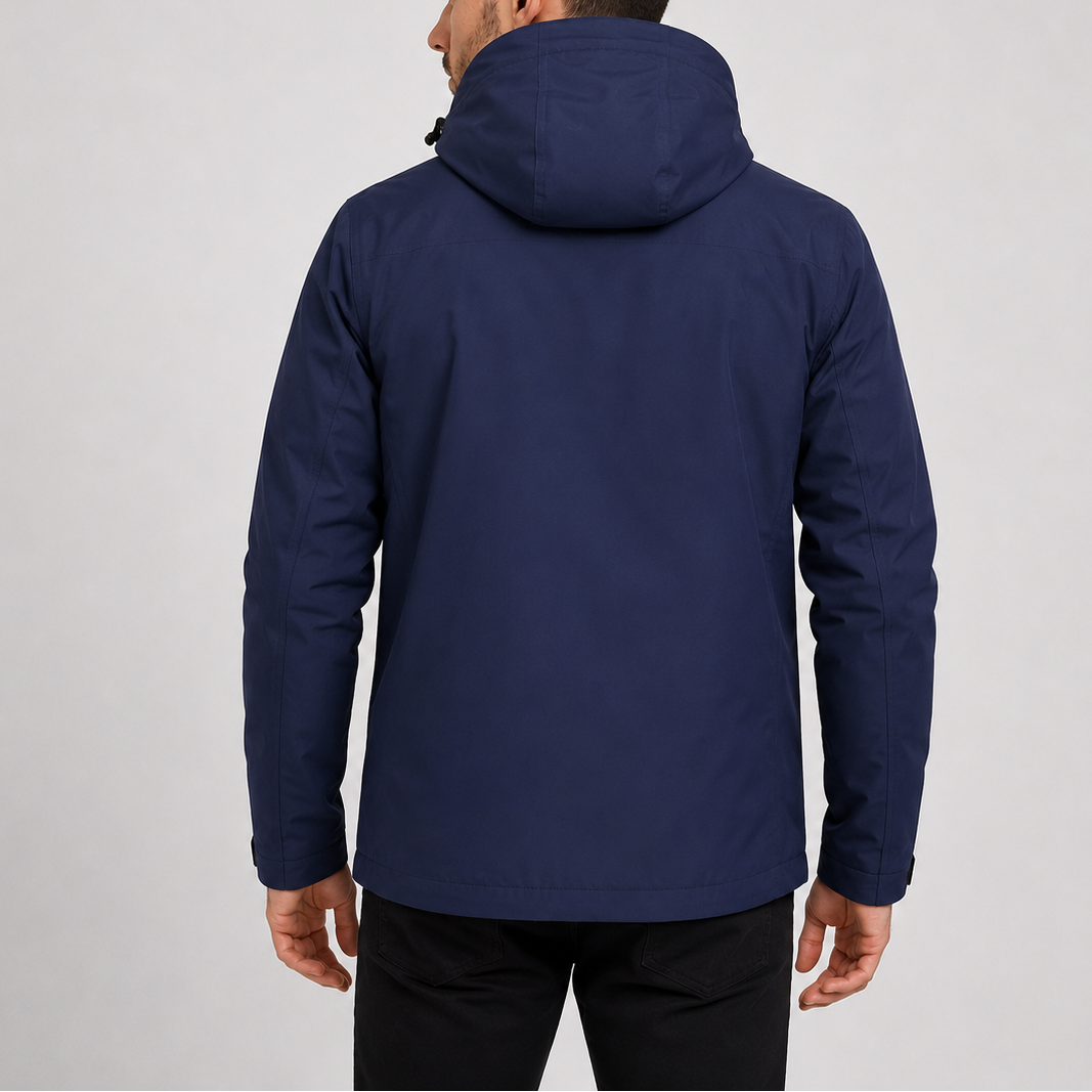 Men's Waterproof Rain Jacket | Lightweight Hooded Outdoor Coat