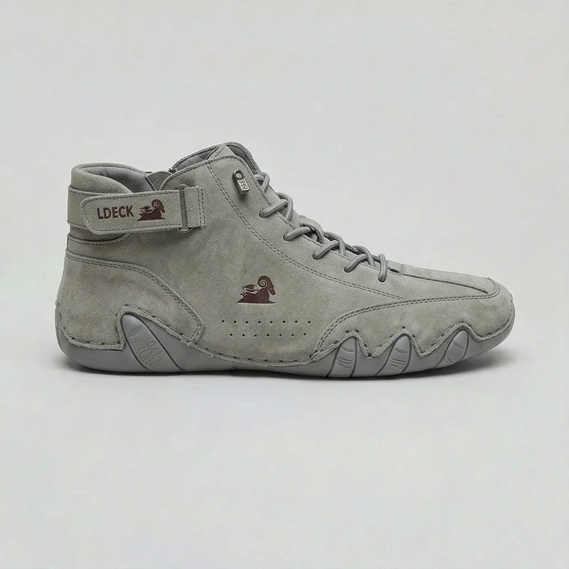 Men's Waterproof Suede High Top Boots | Cushioned Comfort