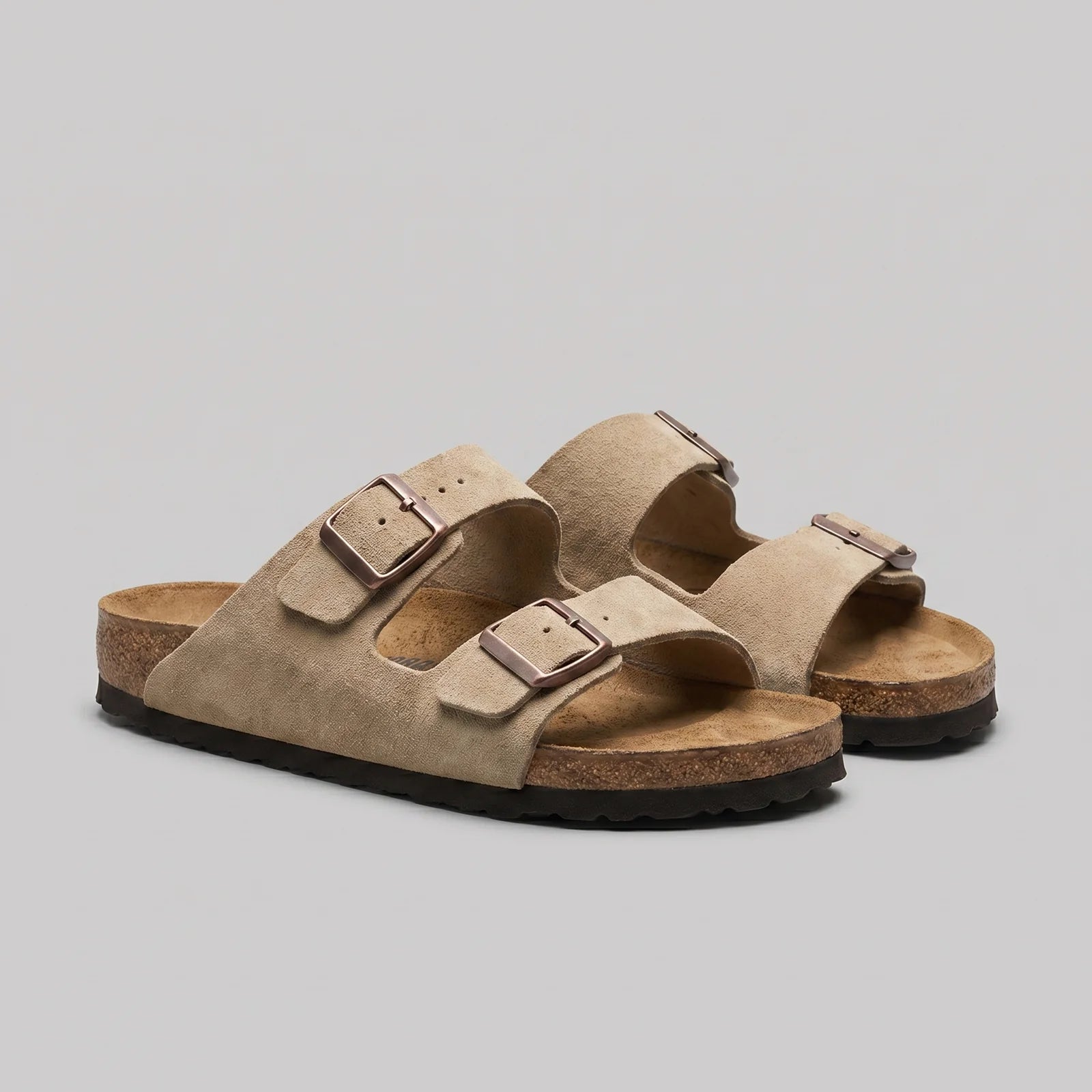 Men's Suede Sandals | Adjustable Buckle Casual Summer Sandals